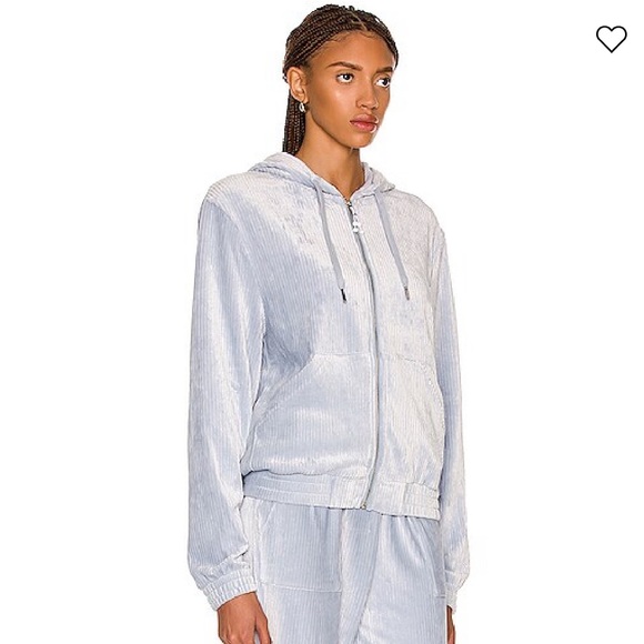 Adam Selman | Corduroy Sweat Zip- Front Hoodie NWT - Picture 6 of 11